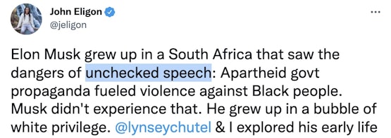 Auteur: Apartheid regime stond bekend om *checks notes* ongebreidelde VvMU