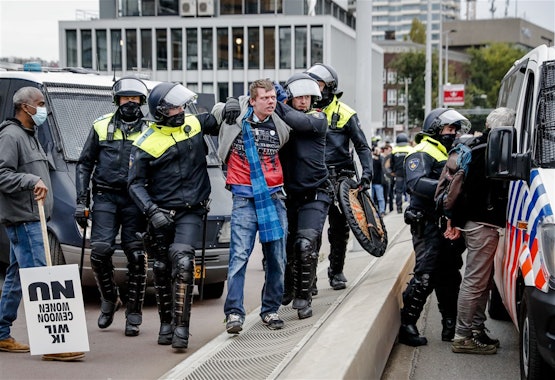 Max bij Woonprotest Rotterdam (oktober 2021)