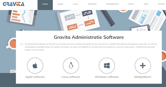 Boekhouden doet u met Gravita Administratie Software