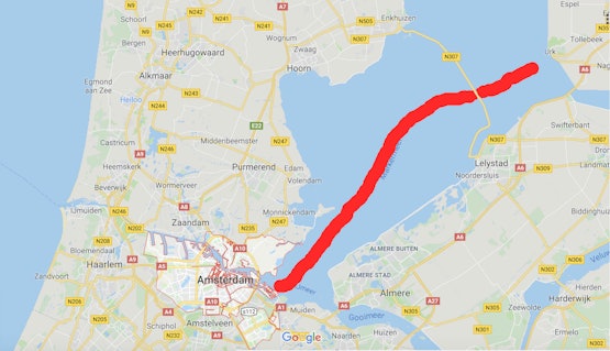 Onbevestigd: Tunnel IJburg - Urk. Ze zijn er bijna