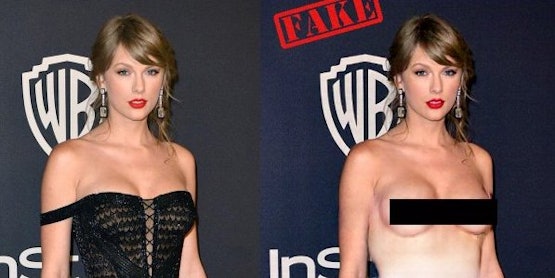Disclaimer: Taylor Swift staat links, rechts = iemand anders