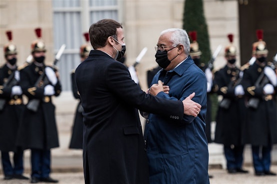 UPDATE - Macron en de premier van Portugal GISTEREN