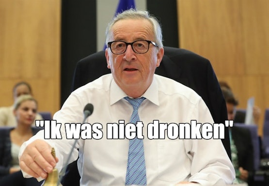 4. 'Juncker: "Ik was niet bezopen, ik had kramp"'