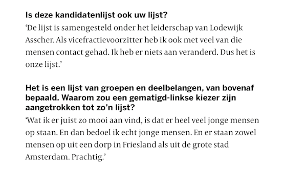 4. "Ja maar iemand uit Friesland"