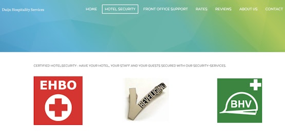 Uw hotel beveiligt u natuurlijk met Duijn Hospitality Services