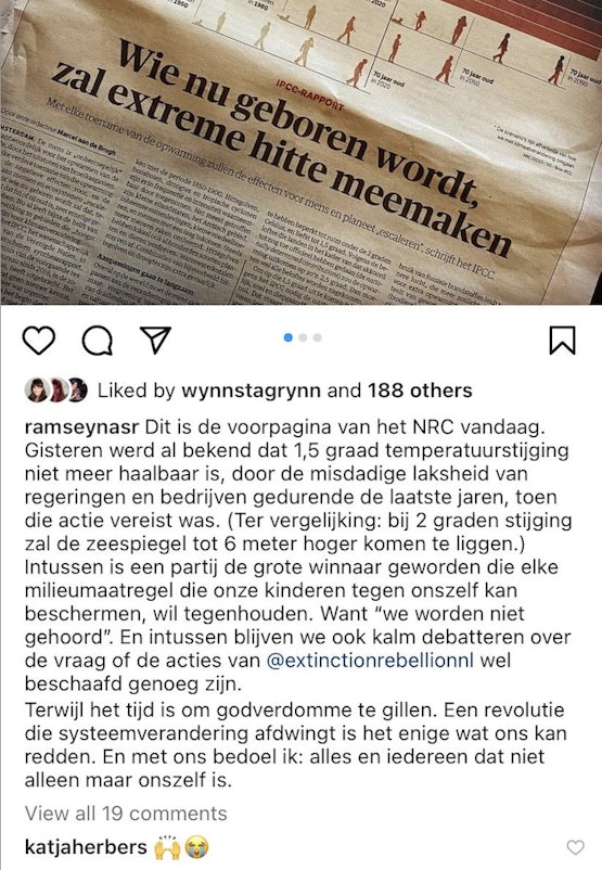Ramsey Nasrs post = Orthopraxie, gericht tot de gemeenschap, niet tot 'god'