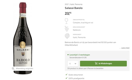 Deze NRC-wijn van € 23,95...