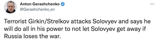 Girkin: Solovyov  vlucht naar Israel als Rusland verliest (23 december)