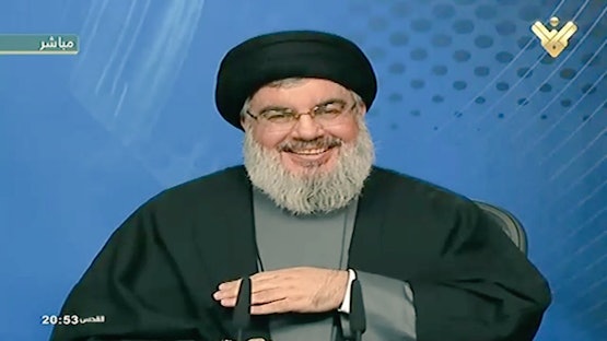 Hassan Nasrallah, directeur stichting Hezbollah
