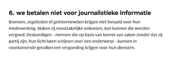 Journalistieke principes VPRO