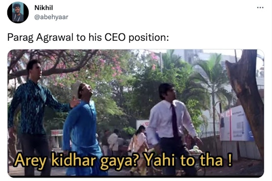 Over CEO Parag Agrawal vooral heel veel Indiase memes die we niet begrijpen
