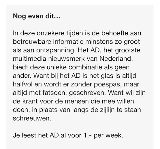 Uit de Moppentrommel op AD.nl