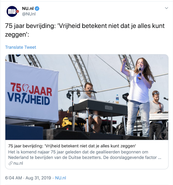 "Vrijheid" volgens Njet.nl