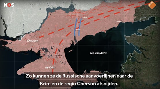 Hoofddoel van hoofdoffensief: Afsnijden RU toevoer Krim en Kherson Oblast