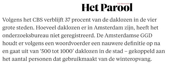 3. Keiharde cijfers over Amsterdam (stad van loser)