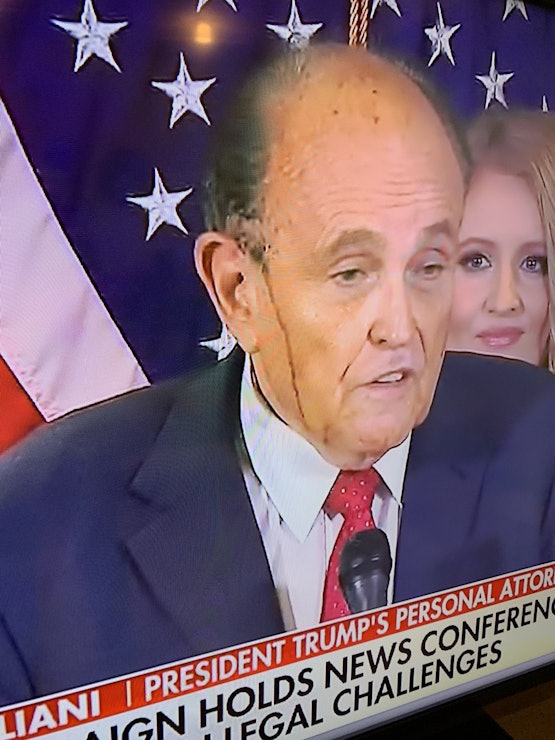 Rudy Giuliani, je haar smelt!