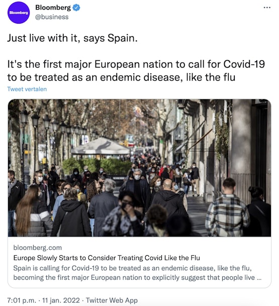 Spanje: optimistisch, het is maar een griepje
